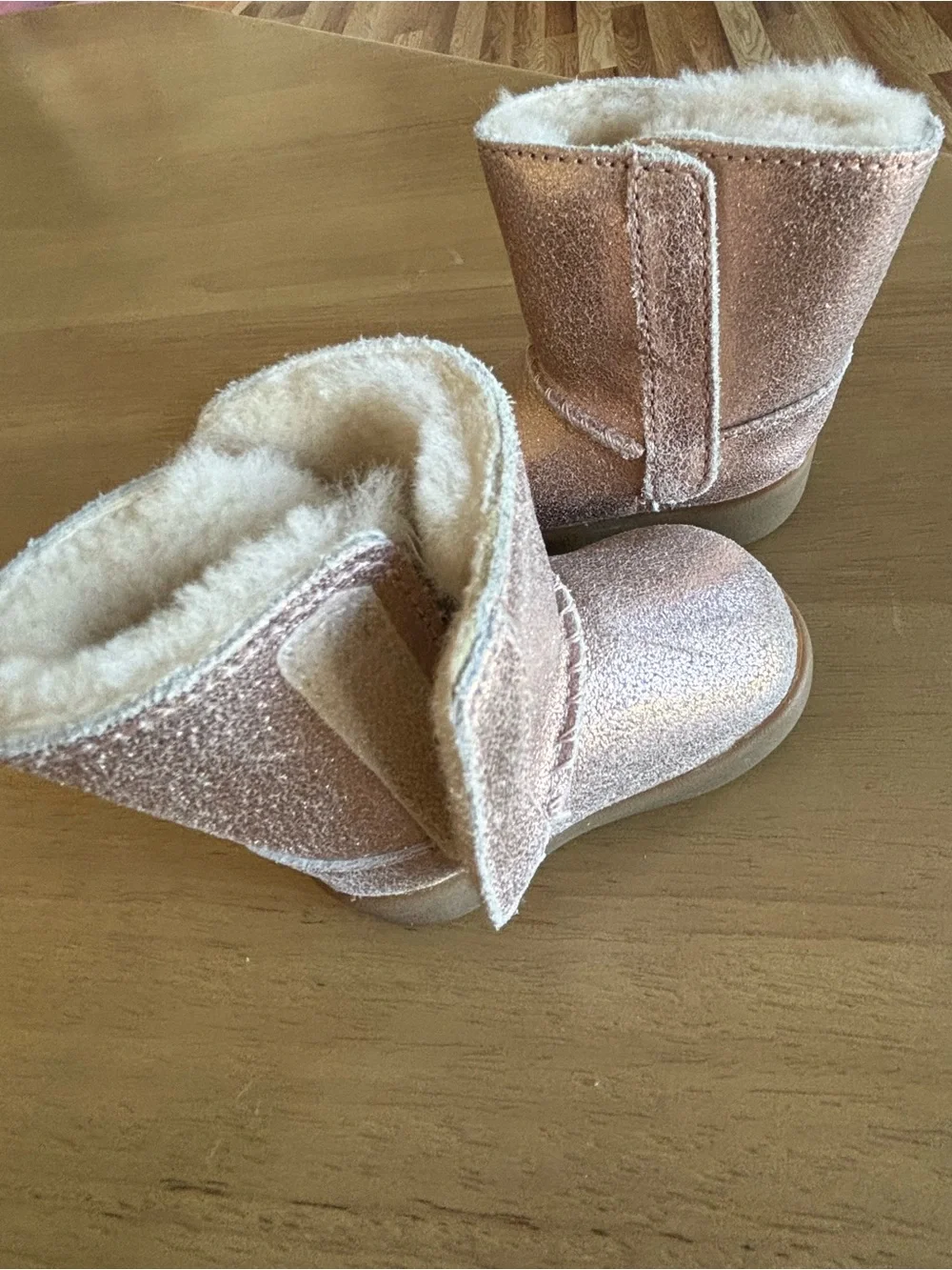 UGG Baby Classic Metallic Pink Sheepskin Boot